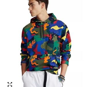 Polo Ralph Lauren Camouflage Kids Sweatshirt Hoodie sz 12